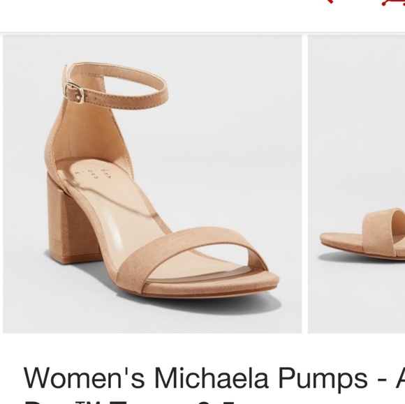 NWT A New Day Taupe Block Heels 12 New In Box - Picture 4 of 5